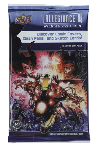 2023 Upper Deck Marvel Allegiance: Avengers VS X-Men Hobby Box 16 Packs per Box, 6 Cards per Pack