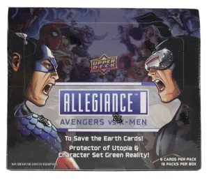 2023 Upper Deck Marvel Allegiance: Avengers VS X-Men Hobby Box 16 Packs per Box, 6 Cards per Pack