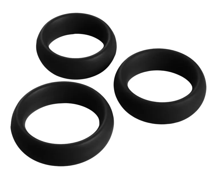 3pc Silicone Cock Ring Set