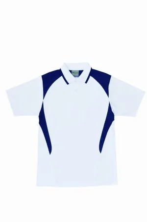 Active Golf Polo - White/Navy