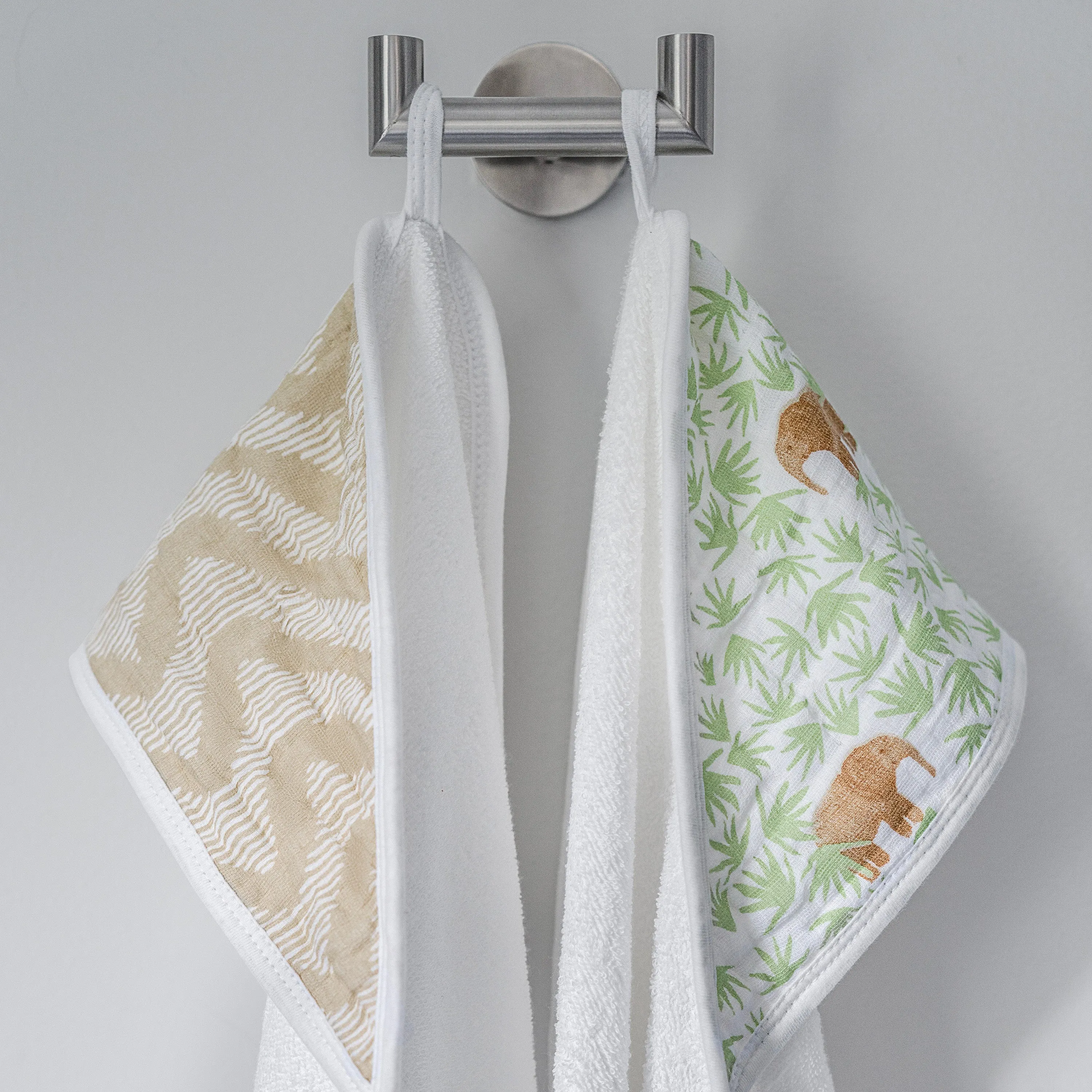 aden   anais Cotton Hooded Towels 2 pack Tanzania Tan