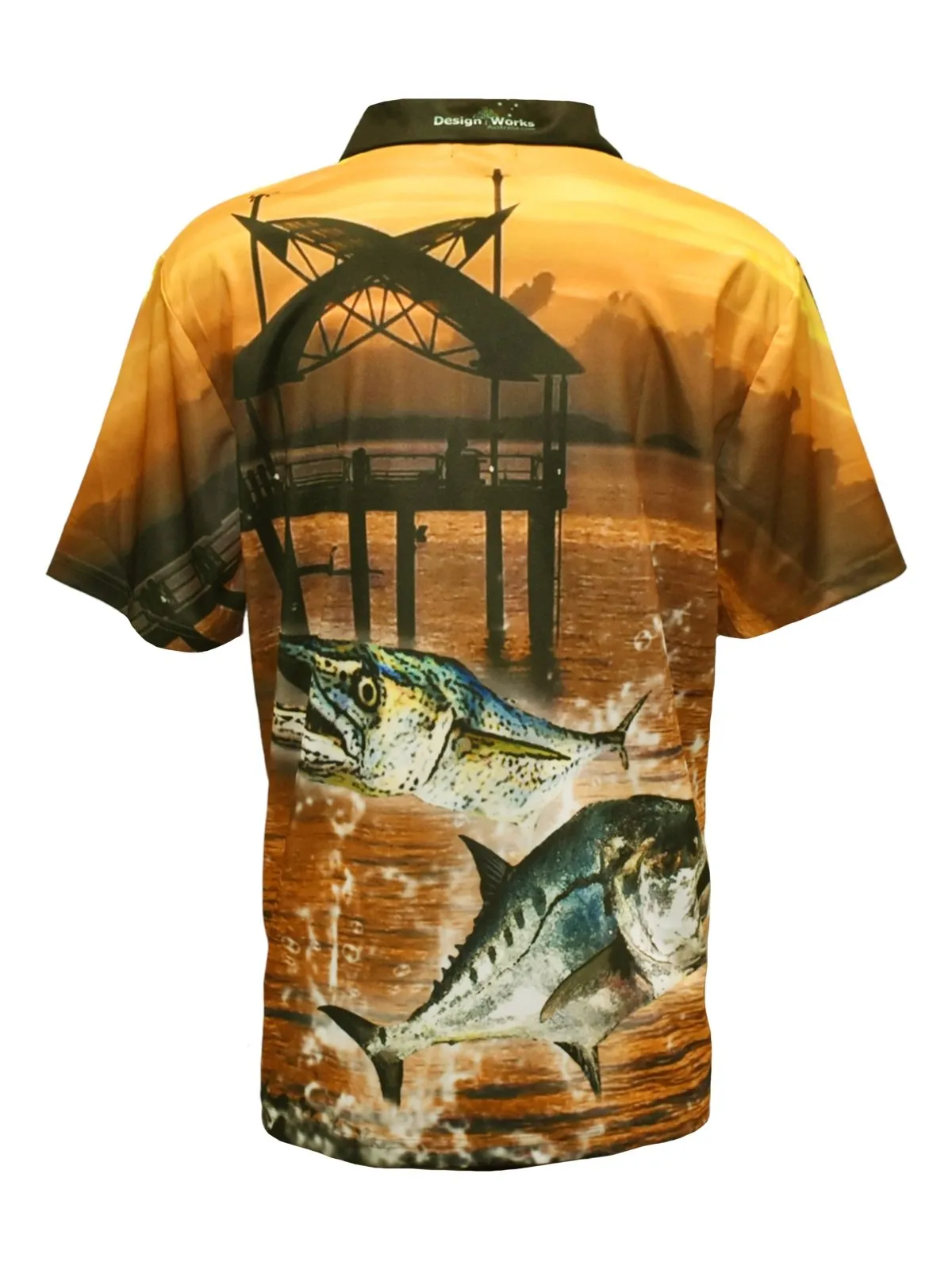 Adult Short Sleeve Fishing Shirt - Fishing Jetty