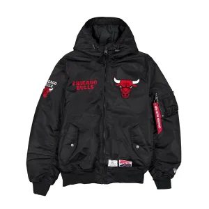 Alpha Industries x Chicago Bulls L-2B Hooded Bomber Jacket