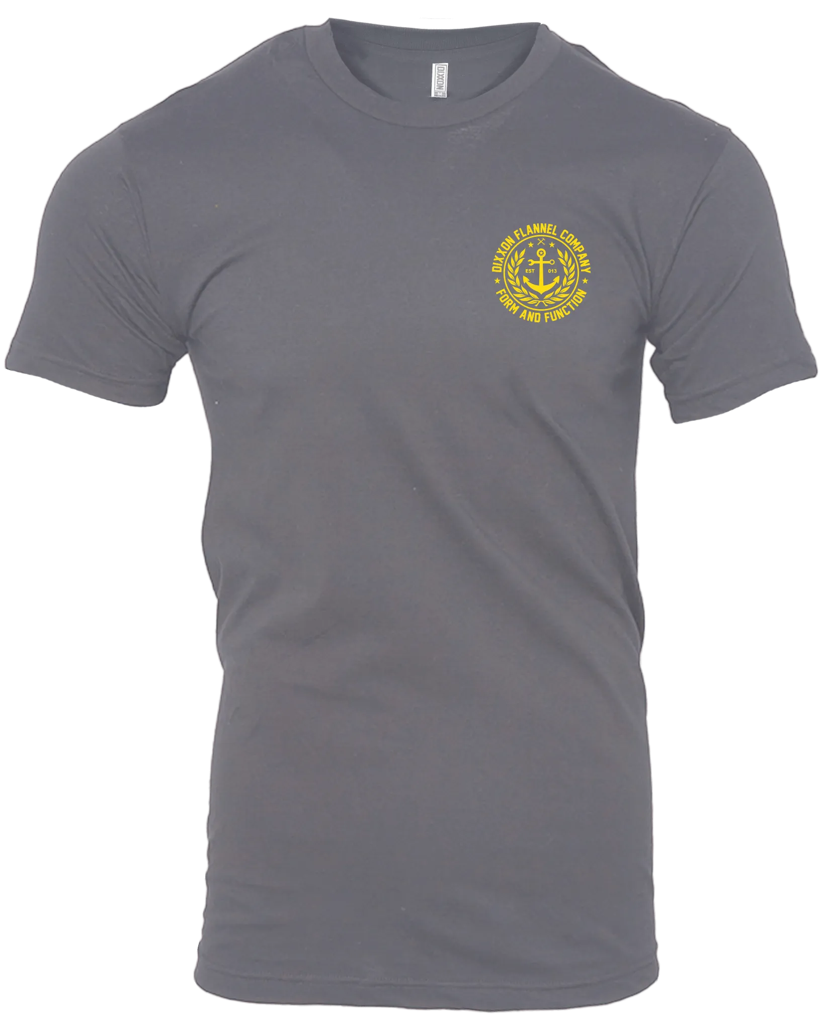 Anchor Crest T-Shirt - Gray & Yellow