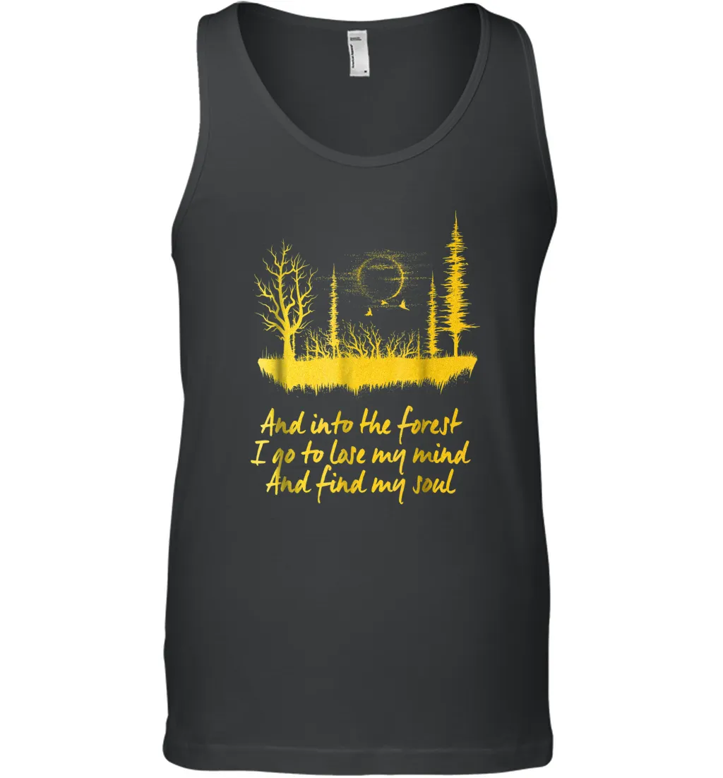 And Into The Forest I Go Adventure Lover Men Cotton Tank Top