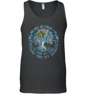 And Into The Forest I Go To Lose My Mind And Find My Soul tee Men Cotton Tank Top