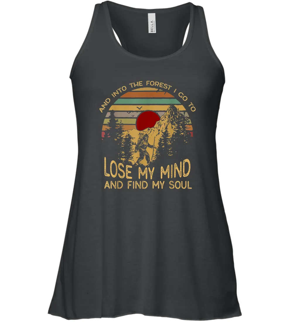 And Into The Forest I Go To Lose My Mind Women Racerback Tank