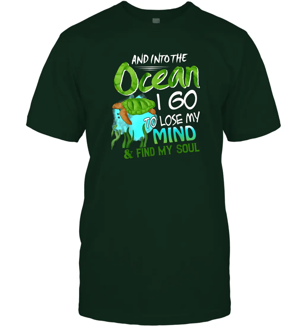 And into the ocean i go to lose my mind and find my soul Premium Tee Men Cotton T-Shirt