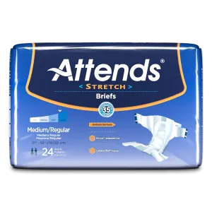 Attends Incontinence Stretch Briefs Adult Diapers Moderate Absorbency