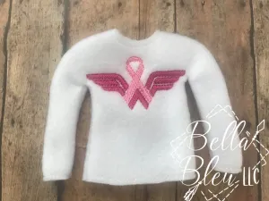 Awareness Ribbon ITH Elf Sweater Shirt