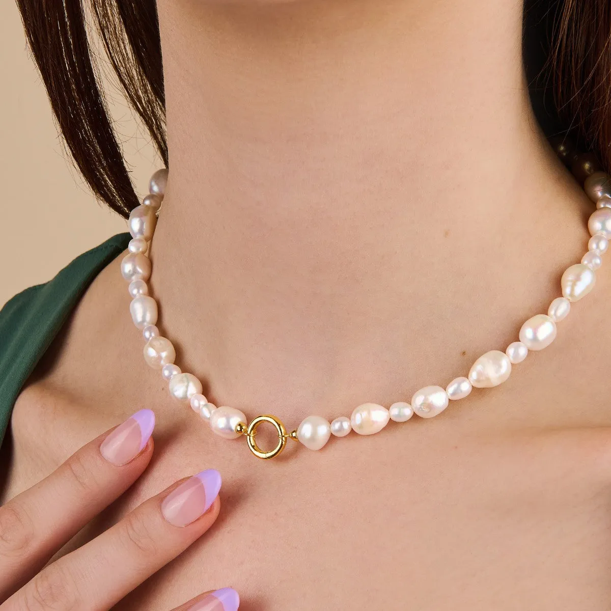 Ayla Irregular Pearl Necklace