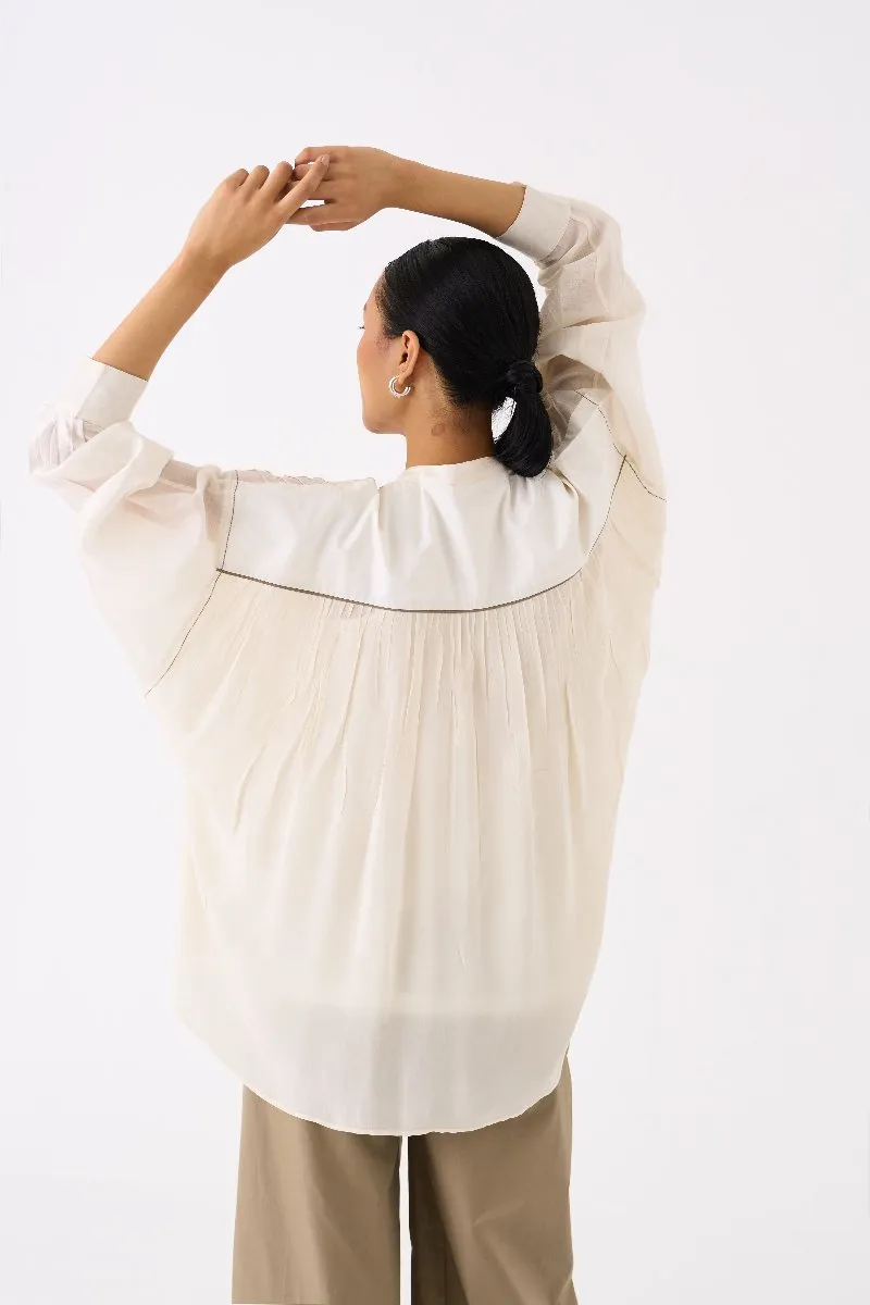 Bat Sleeve Top Ivory