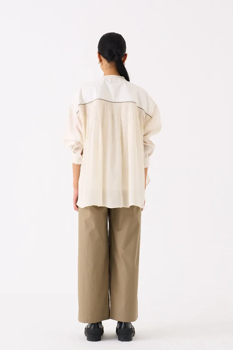 Bat Sleeve Top Ivory