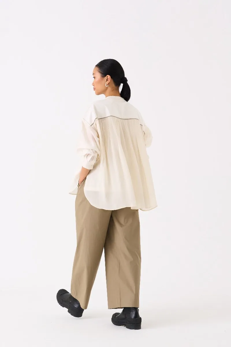 Bat Sleeve Top Ivory