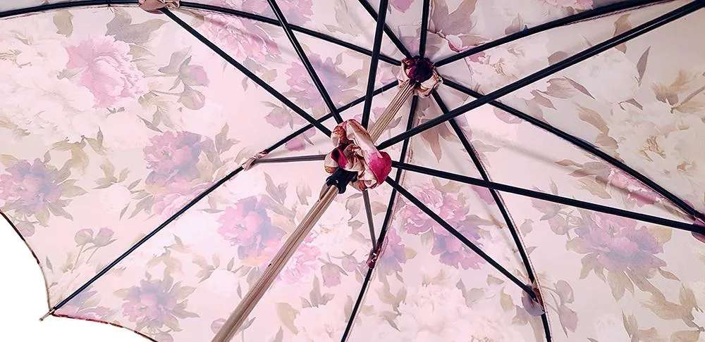 Beautiful Pink Flowered Parasol