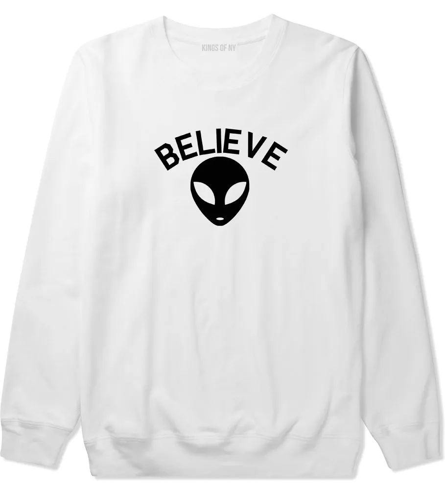 Believe Alien Mens Crewneck Sweatshirt