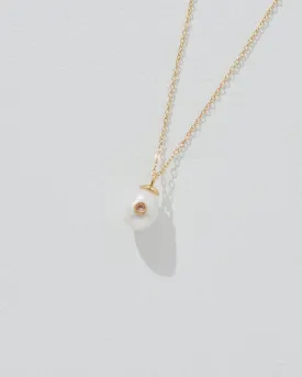 Birthstone Pearl Pendant October