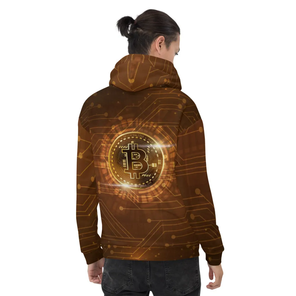 Bitcoin All Over Print Hoodie