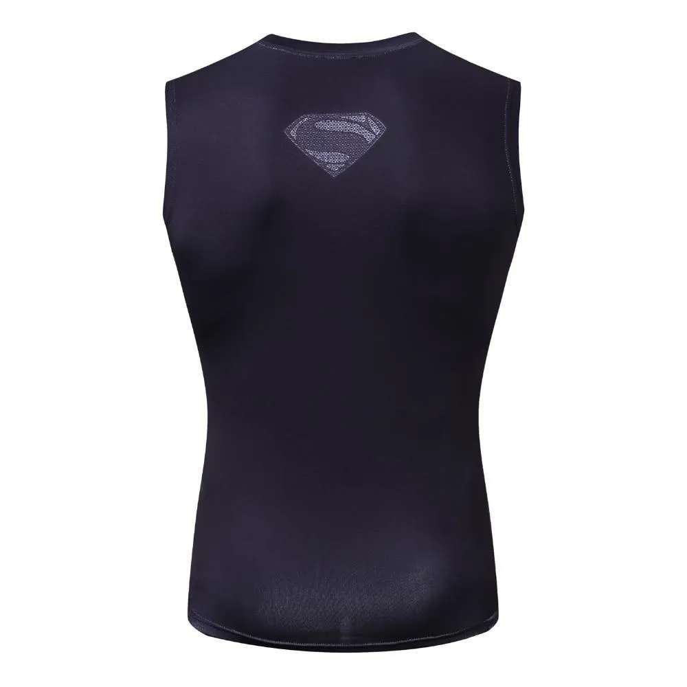 Black SUPERMAN Compression Tank Top