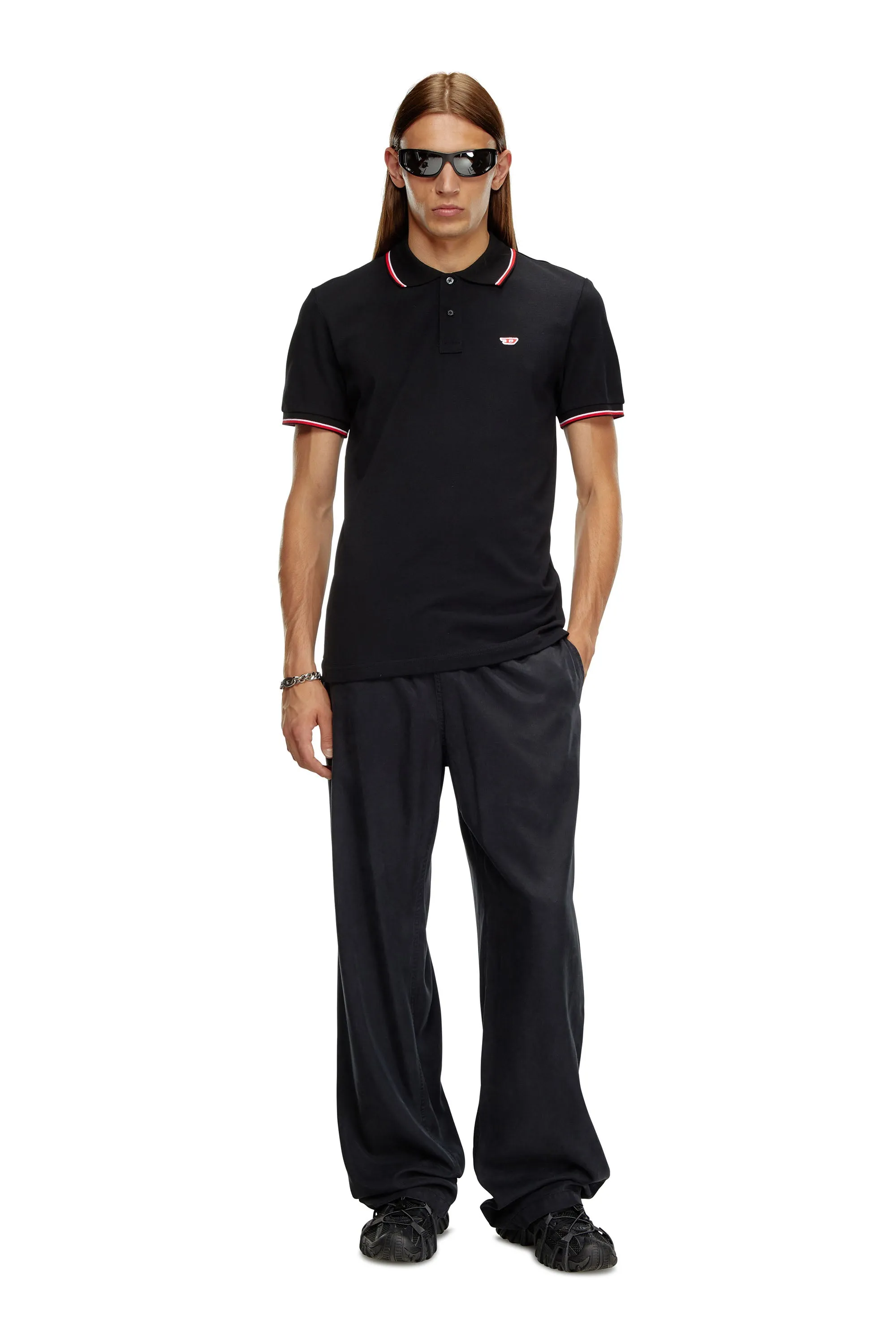 Black T-Smith-D Polo Shirt