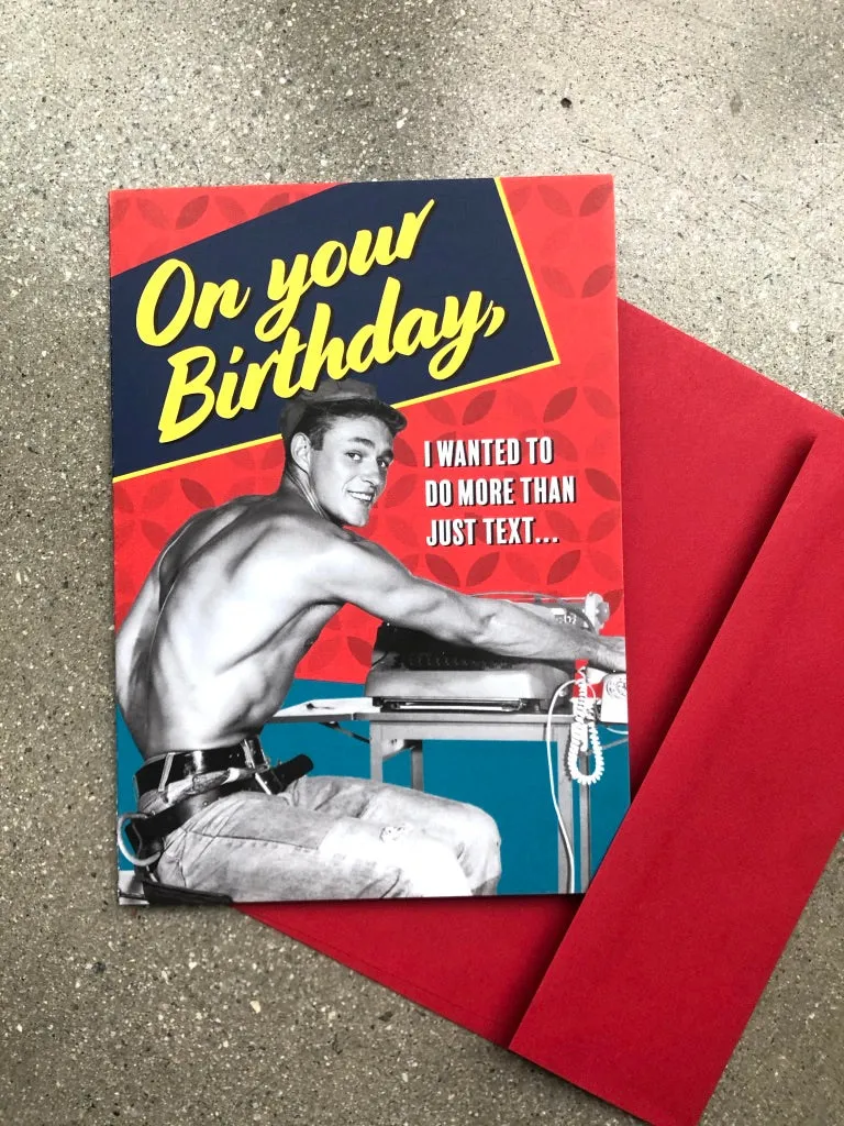 Bob Mizer Birthday Greeting Card