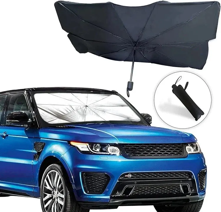 Car Sunshade Umbrella - Foldable Heat Insulation Protection for Auto Windshield 10 Ribs