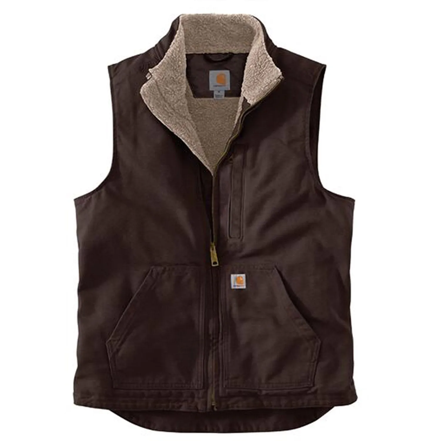 Carhartt Men's Washed Duck Mock Neck Vest