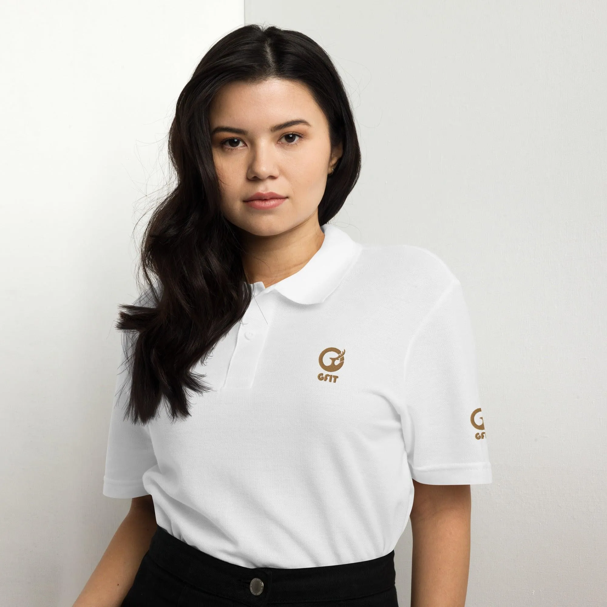 Classic Embroidered Unisex Pique Polo Shirt