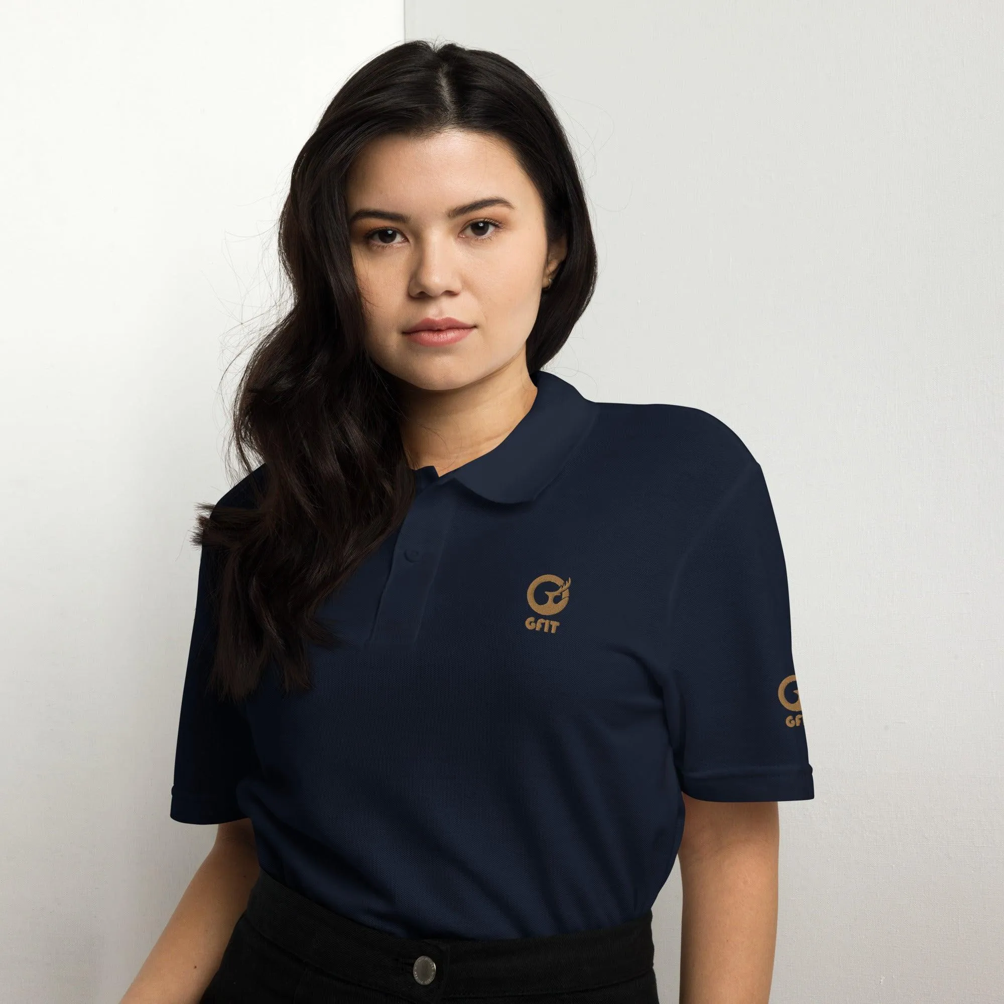 Classic Embroidered Unisex Pique Polo Shirt