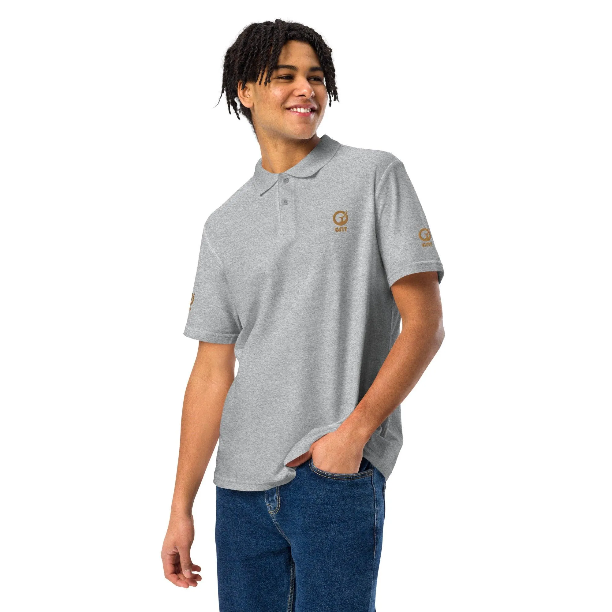 Classic Embroidered Unisex Pique Polo Shirt