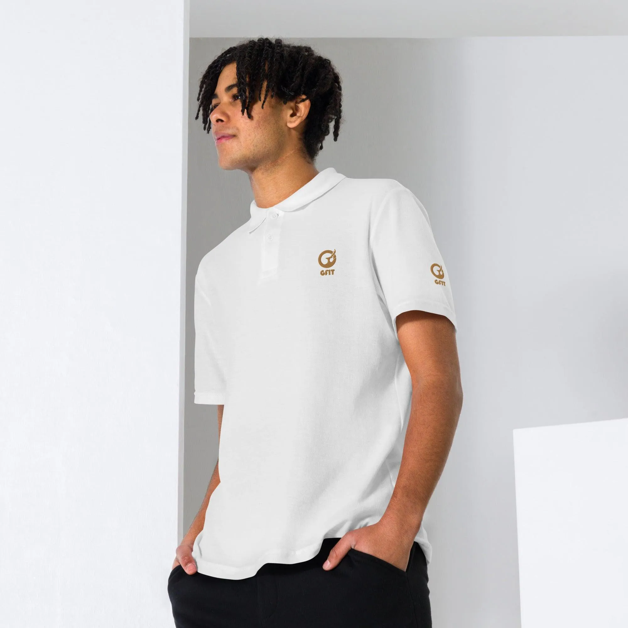 Classic Embroidered Unisex Pique Polo Shirt