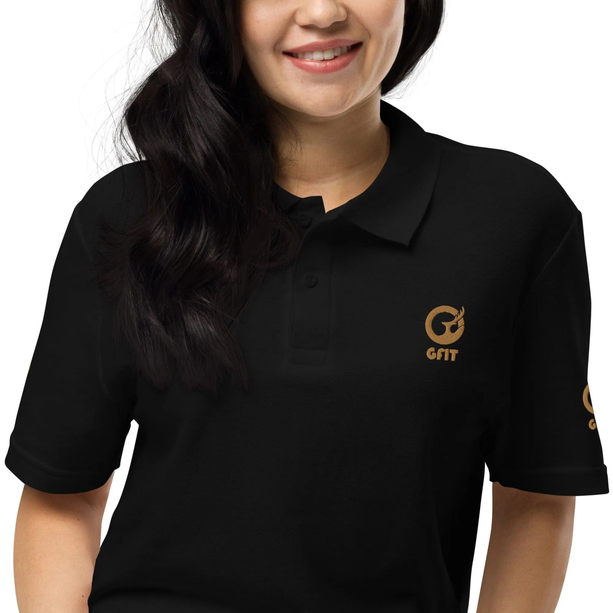 Classic Embroidered Unisex Pique Polo Shirt