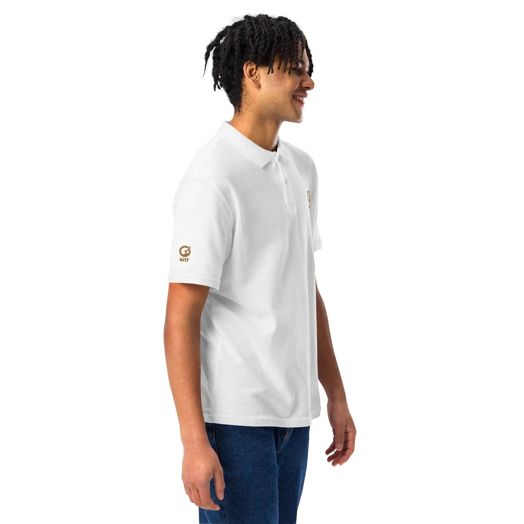 Classic Embroidered Unisex Pique Polo Shirt