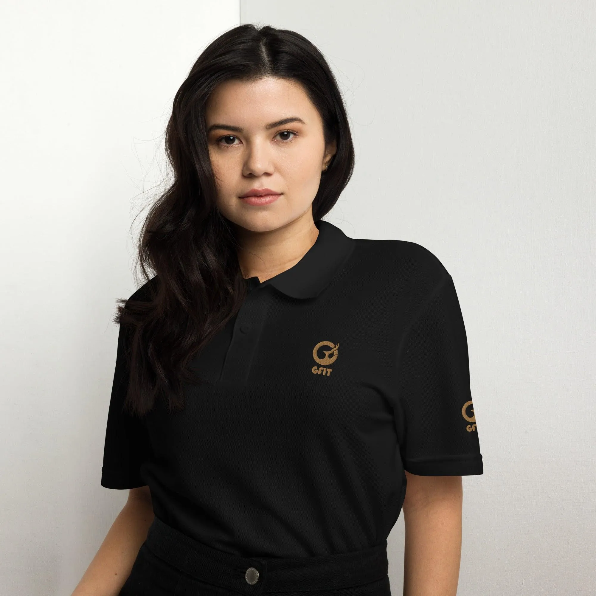 Classic Embroidered Unisex Pique Polo Shirt