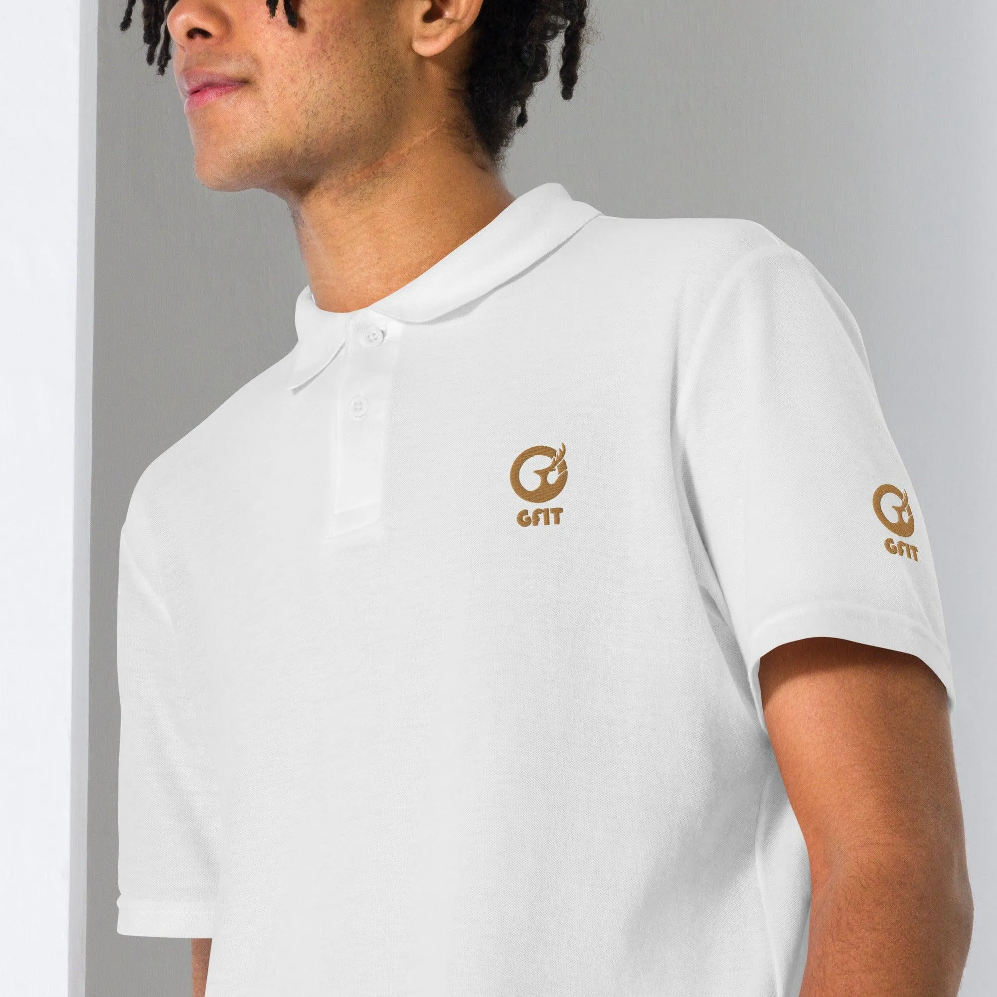 Classic Embroidered Unisex Pique Polo Shirt