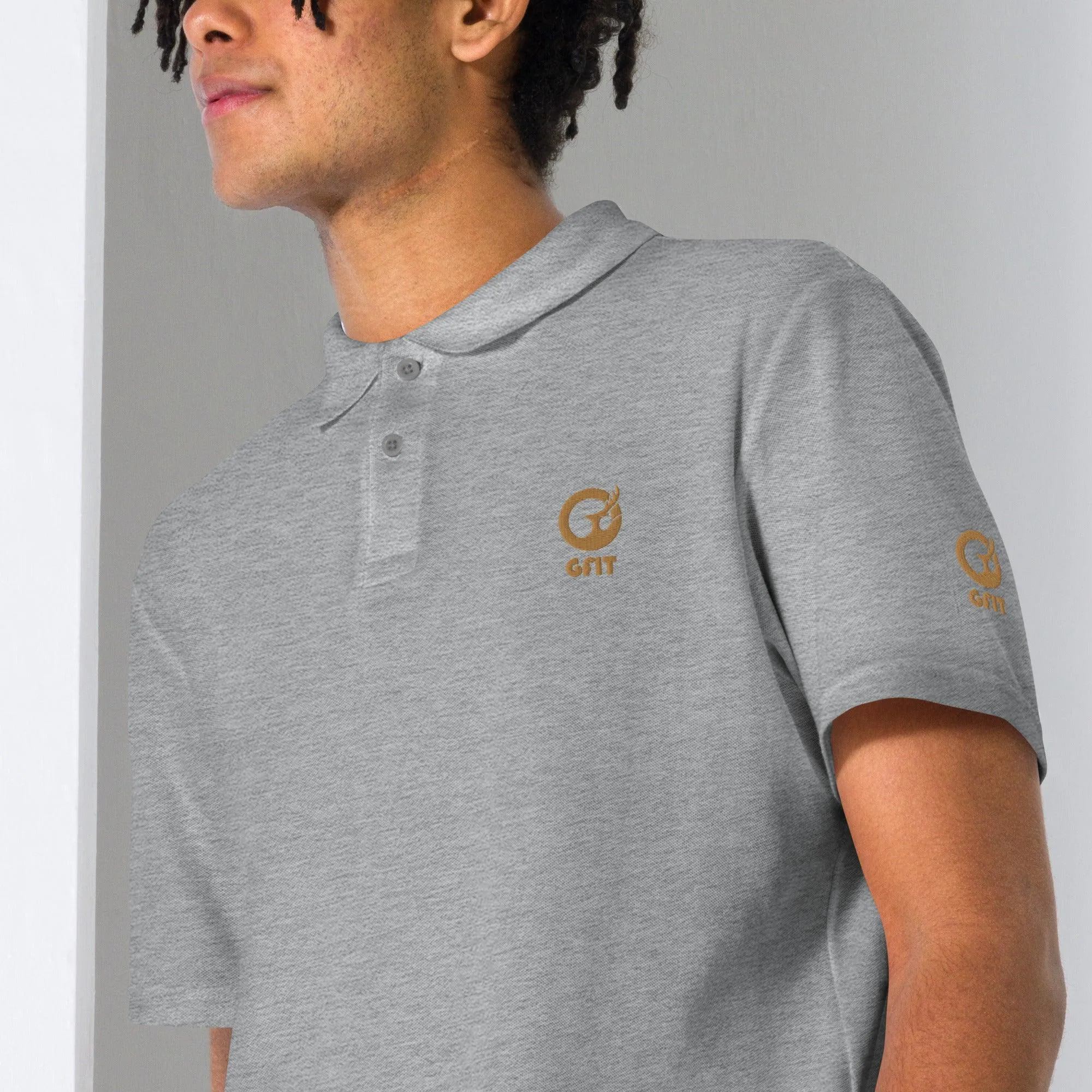 Classic Embroidered Unisex Pique Polo Shirt