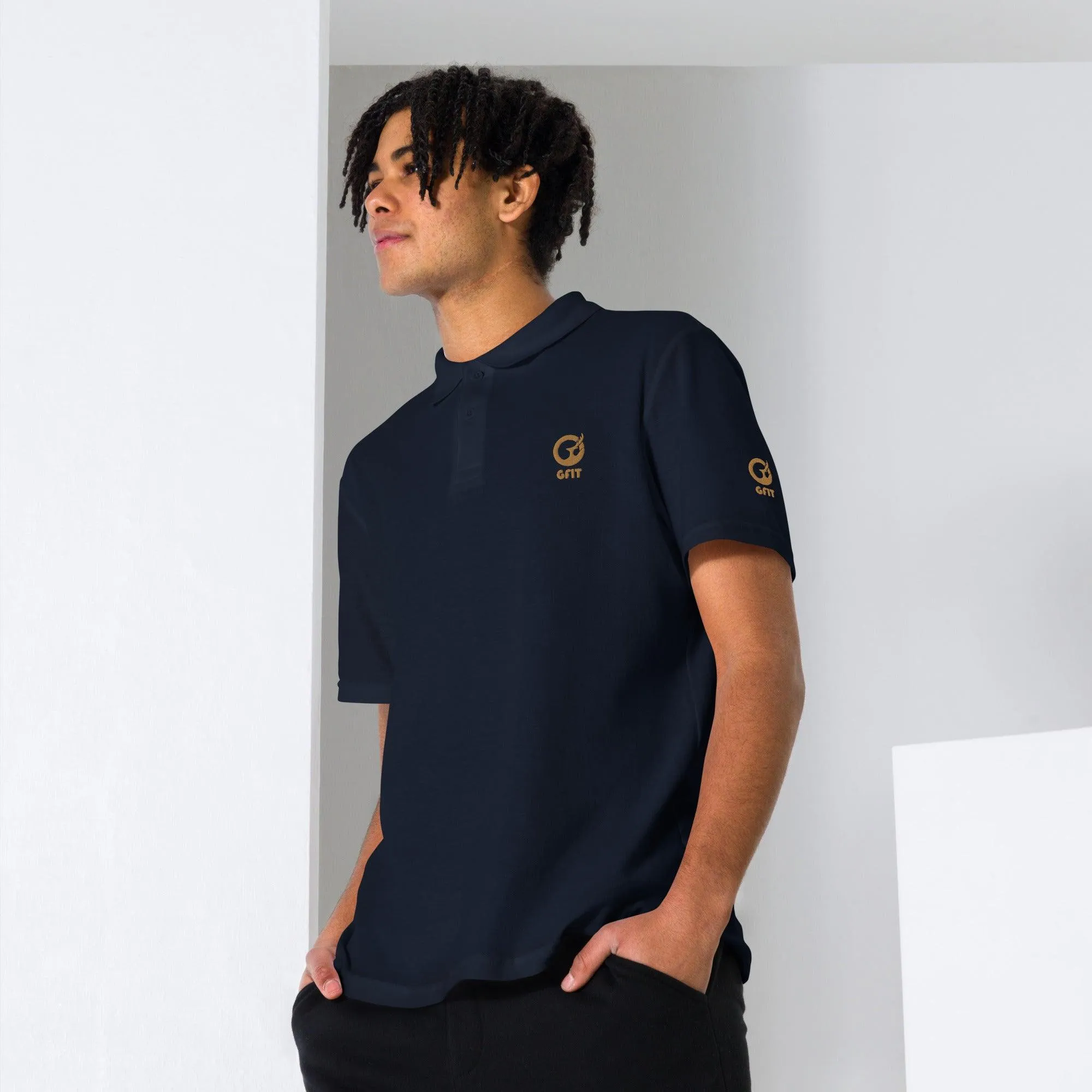 Classic Embroidered Unisex Pique Polo Shirt