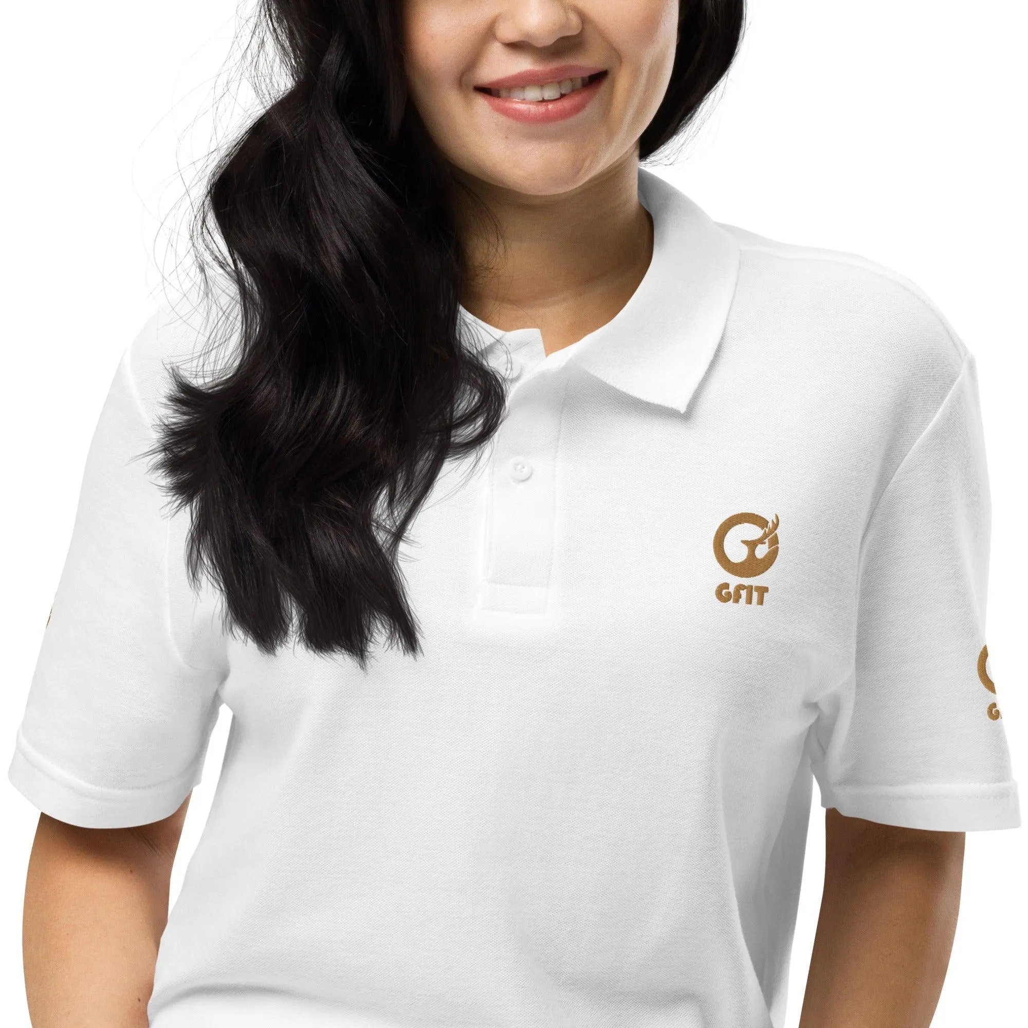 Classic Embroidered Unisex Pique Polo Shirt