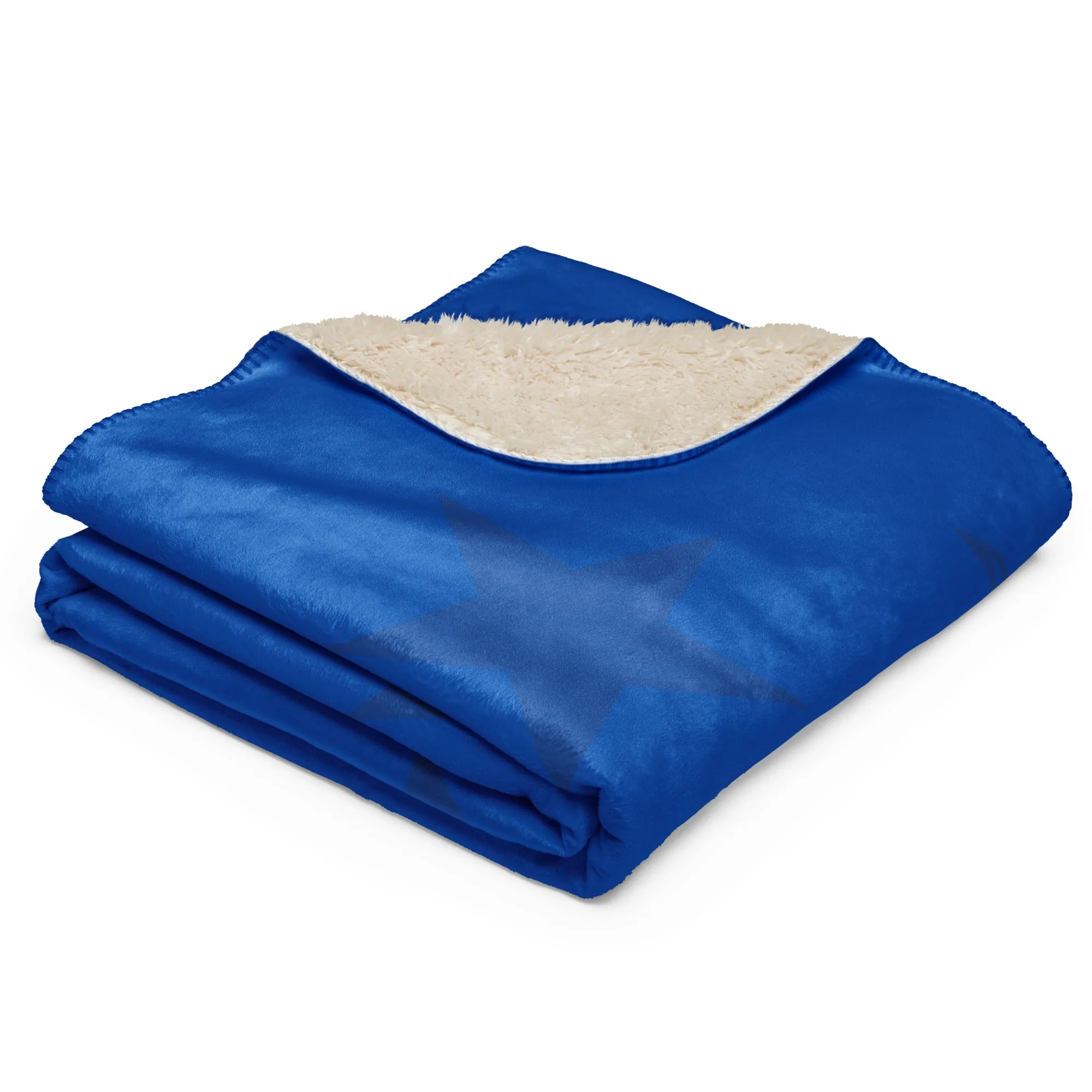 Cobalt Blue Sherpa blanket lioness-love