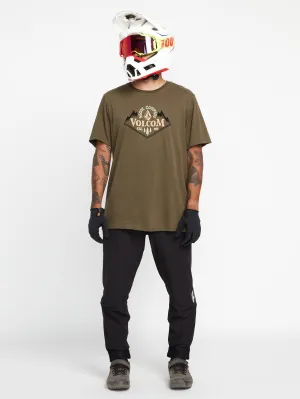 Crested Tech Short Sleeve Tee - Military