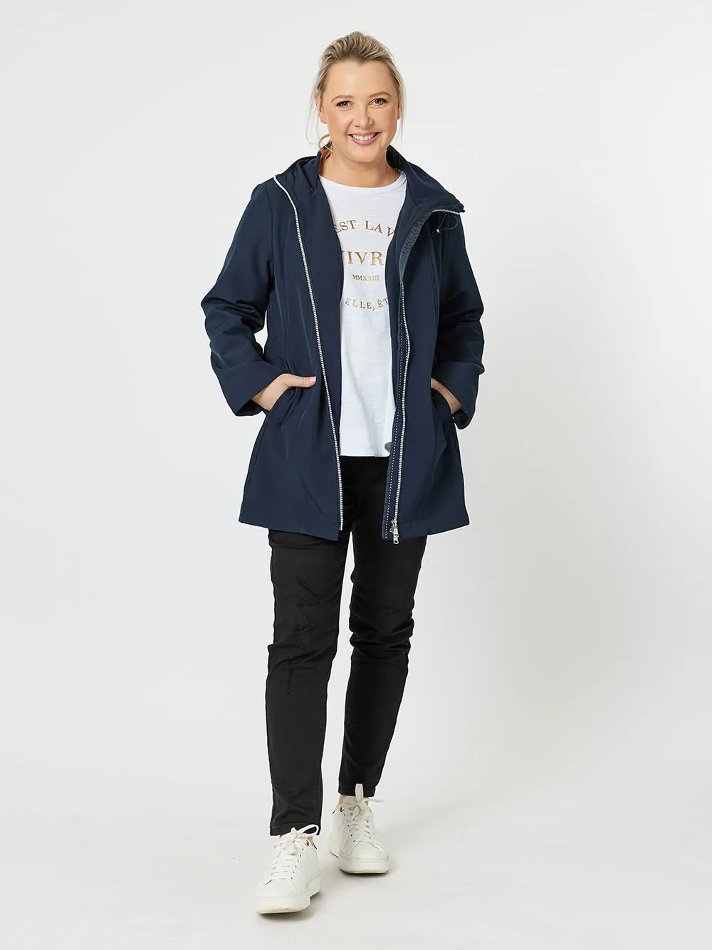 Cruise Hooded Jacket - Navy