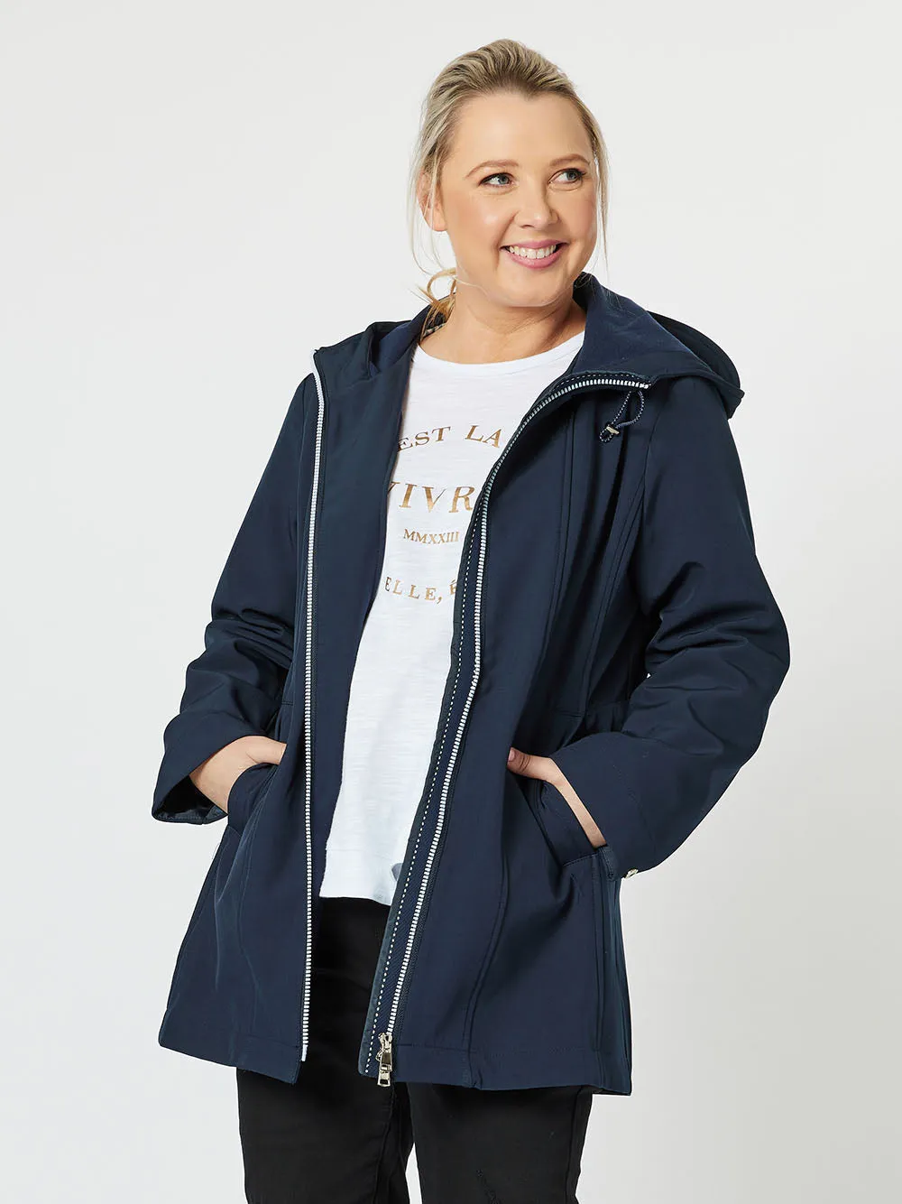 Cruise Hooded Jacket - Navy