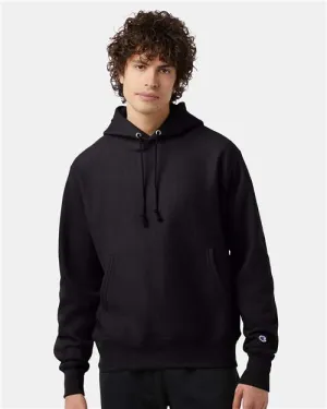 Custom Embroidered - Champion - Reverse Weave® Hooded Sweatshirt - Black - S101