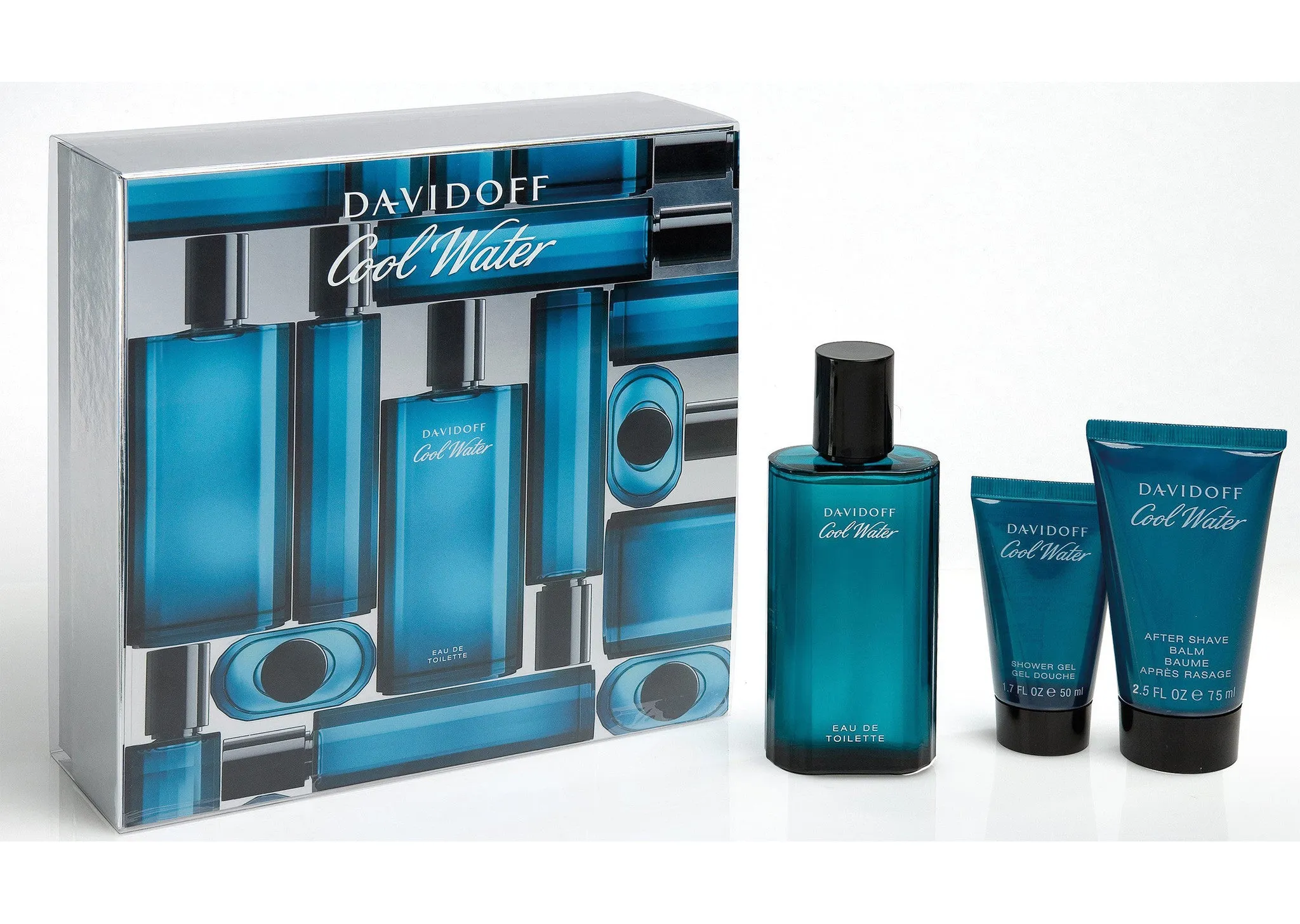 Davidoff Cool Water Men EDT Set (125ml   After Shave Balm   Shower Gel)