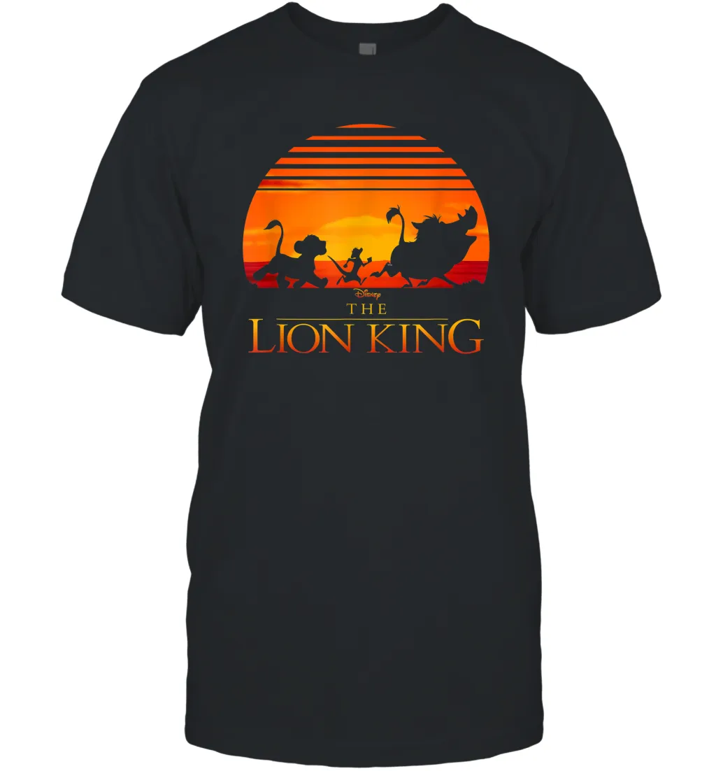 Disney Lion King Classic Sunset Squad Men Cotton T-Shirt