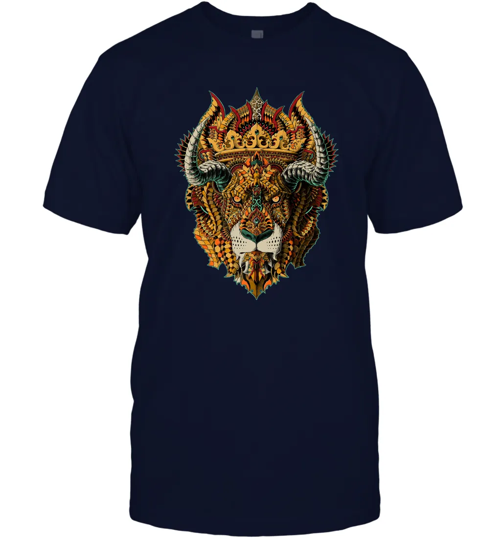 Disney Lion King Mask Premium Men Cotton T-Shirt