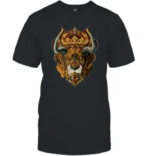 Disney Lion King Mask Premium Men Cotton T-Shirt