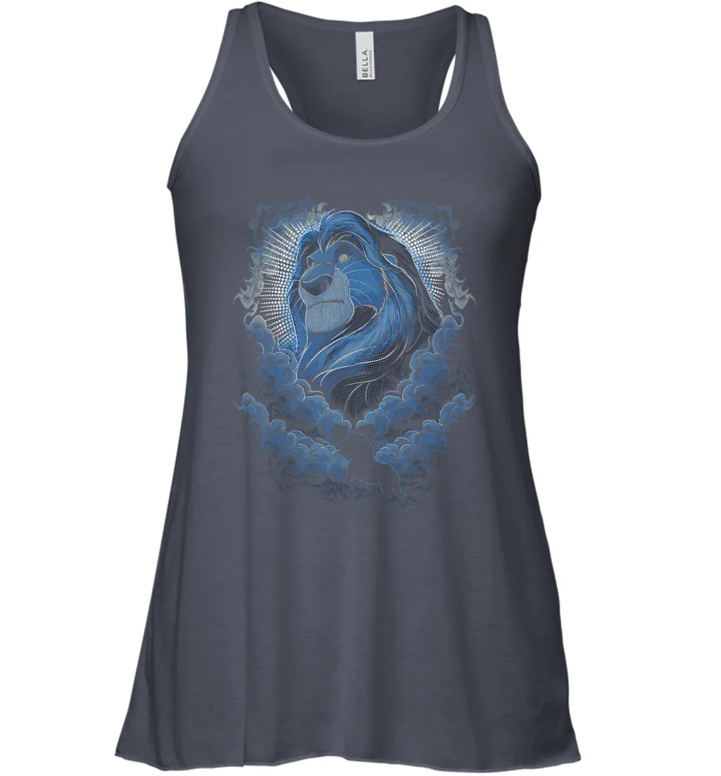 Disney Lion King Mufasa In The Sky Women Racerback Tank