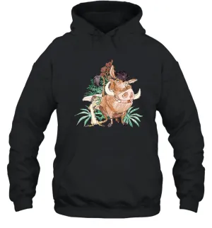 Disney Lion King Timon And Pumba Doodle Unisex Hooded Sweatshirt