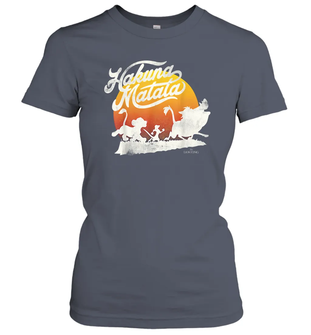 Disney The Lion King Hakuna Matata Sunset Women Cotton T-Shirt